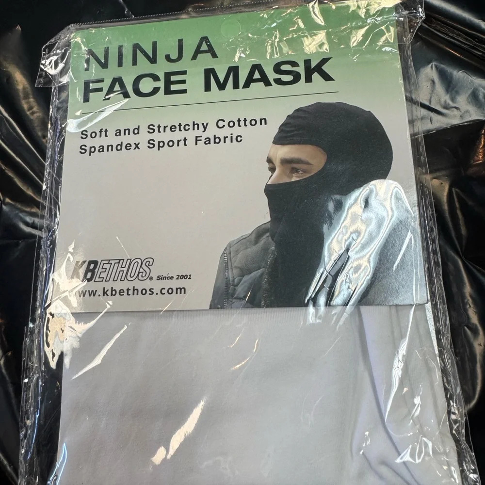 KBETHOS Ninja Pooh Shiesty Face Mask - White